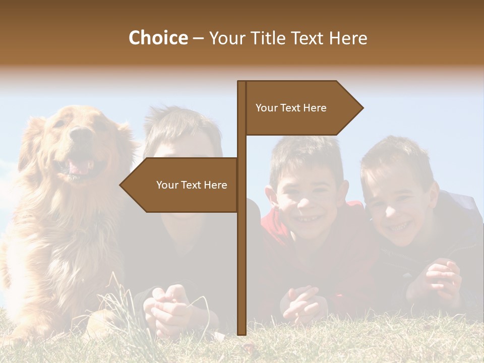 Sibling Sky Friendship PowerPoint Template