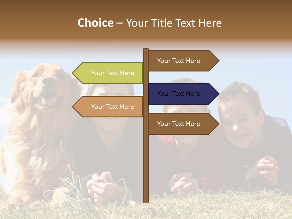 Sibling Sky Friendship PowerPoint Template