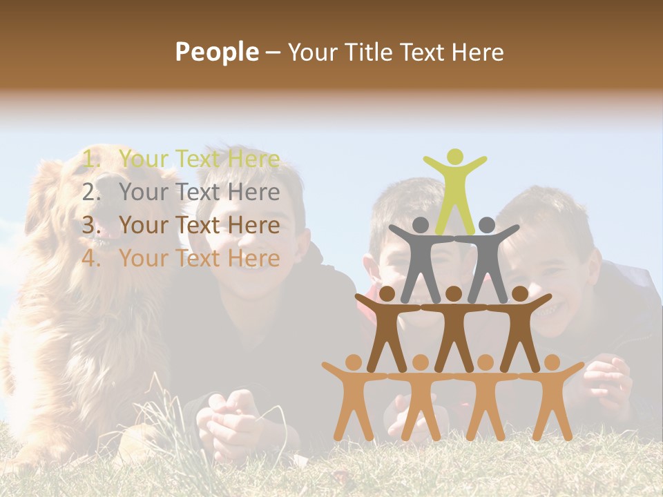 Sibling Sky Friendship PowerPoint Template