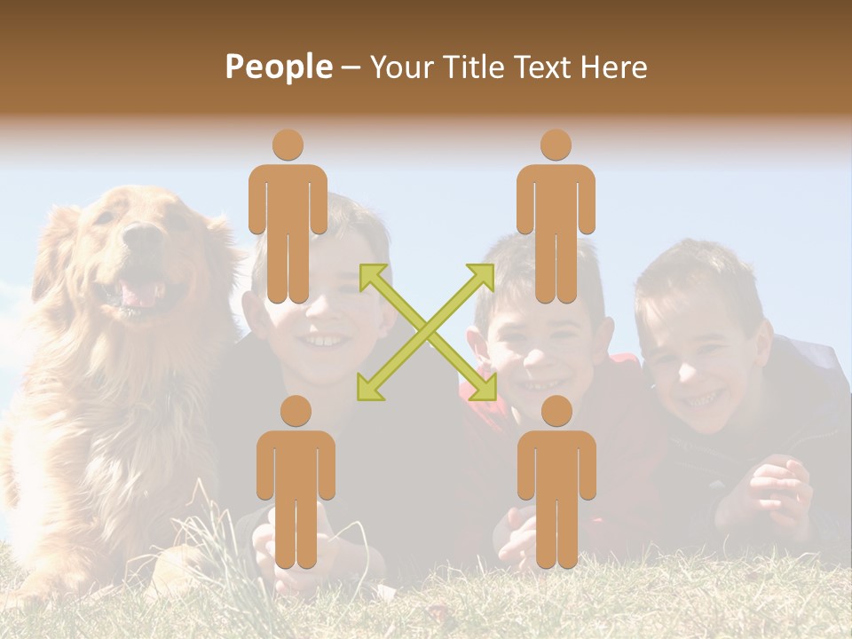 Sibling Sky Friendship PowerPoint Template