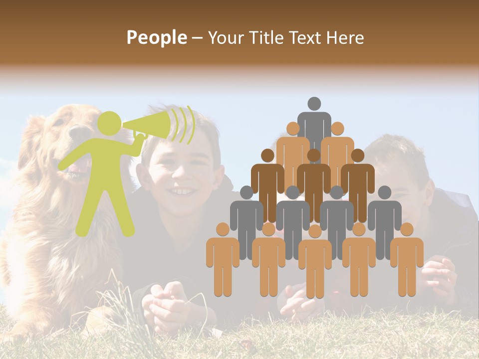 Sibling Sky Friendship PowerPoint Template