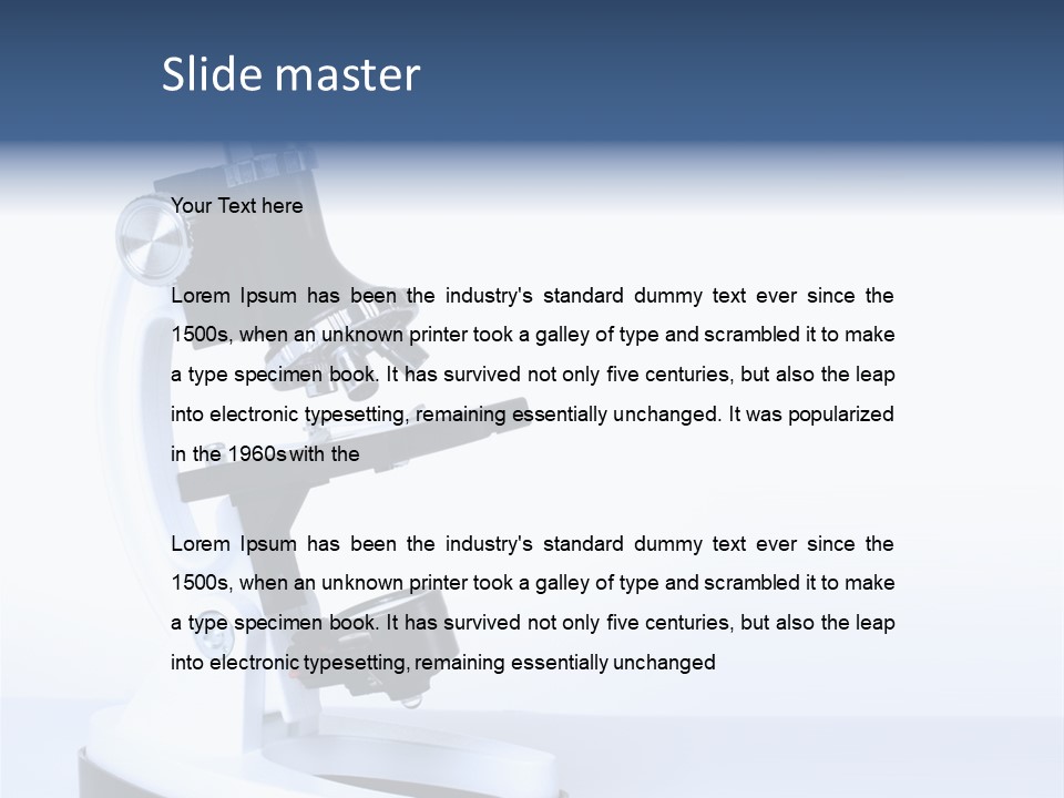 Equipment Technology Magnification PowerPoint Template