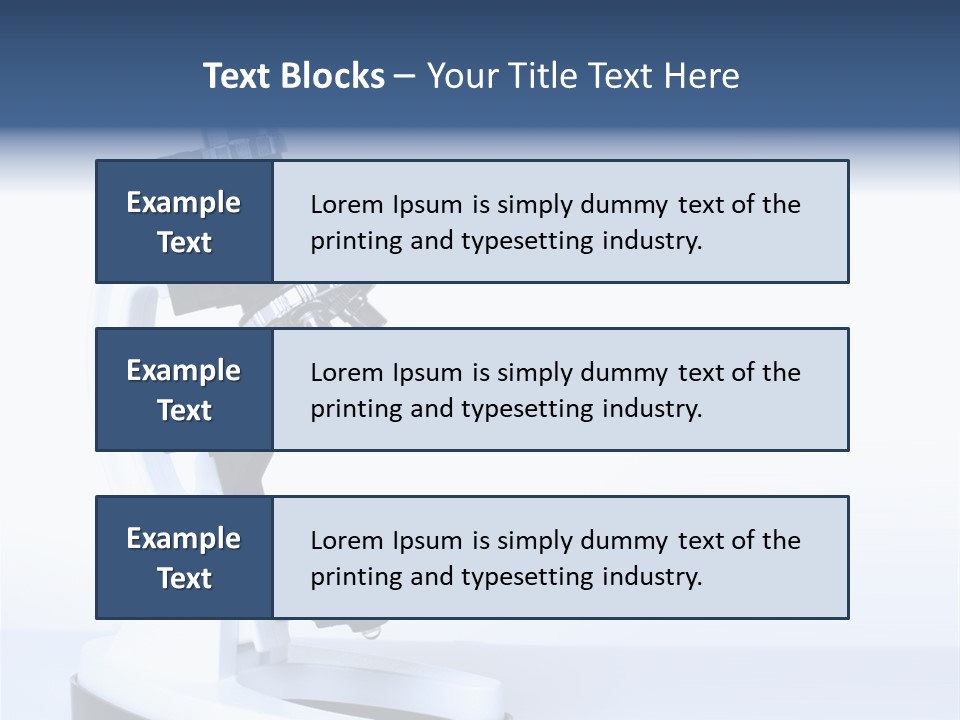Equipment Technology Magnification PowerPoint Template
