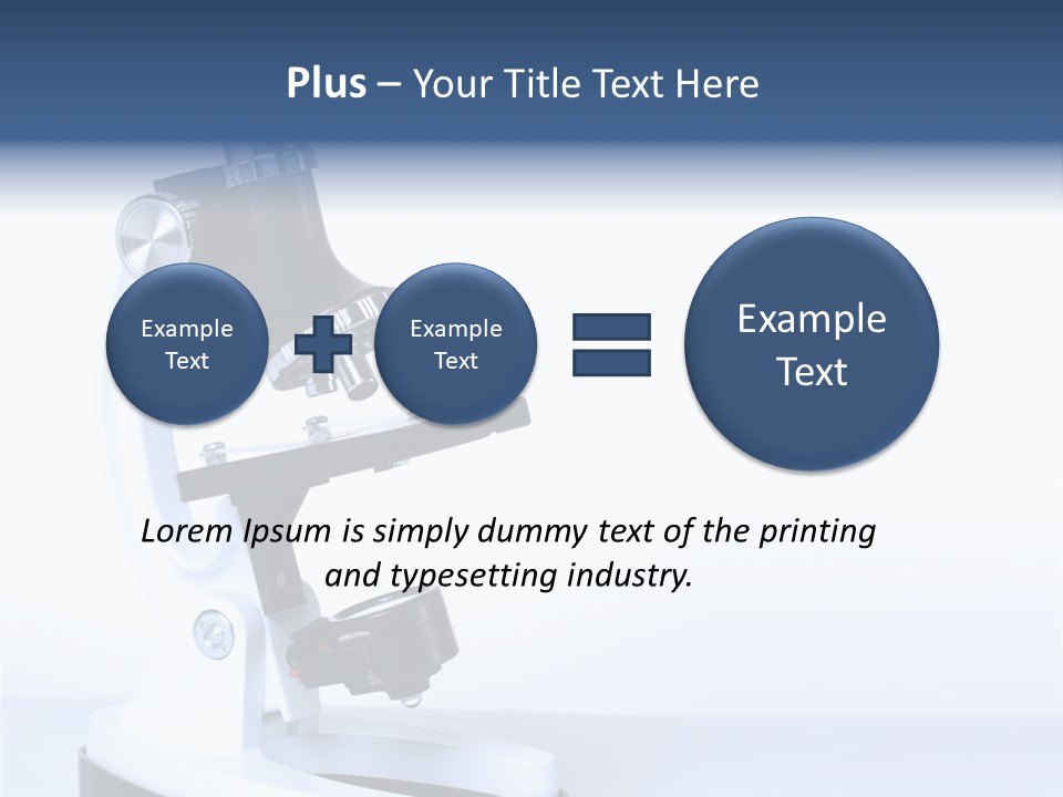 Equipment Technology Magnification PowerPoint Template