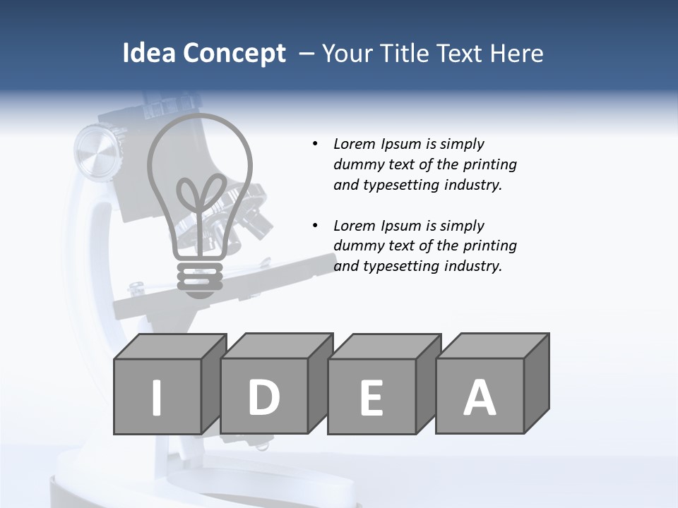 Equipment Technology Magnification PowerPoint Template