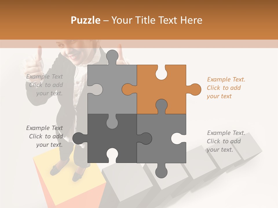 Confident Growth Success PowerPoint Template