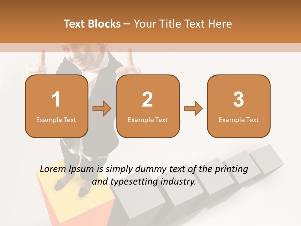 Confident Growth Success PowerPoint Template