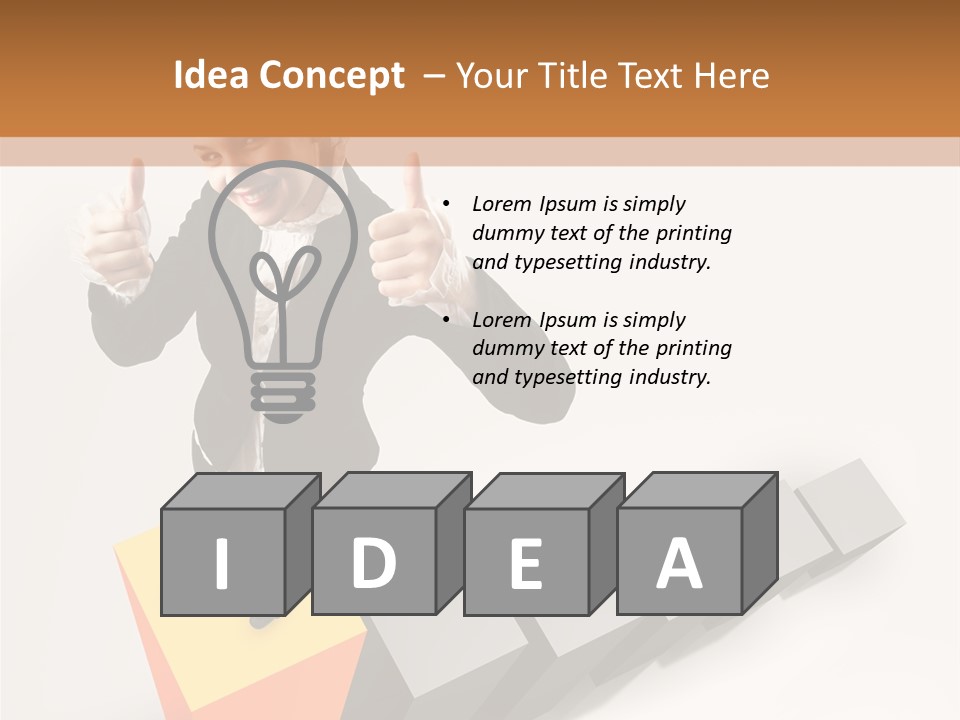 Confident Growth Success PowerPoint Template