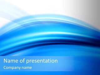 Blue Compositions Layers PowerPoint Template