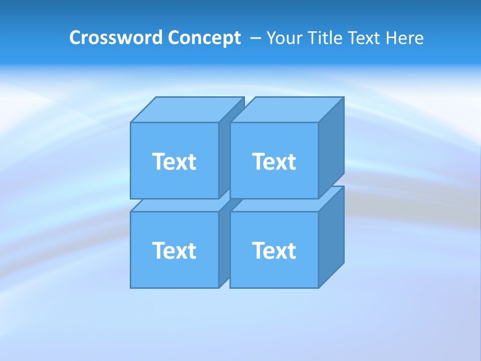 Blue Compositions Layers PowerPoint Template
