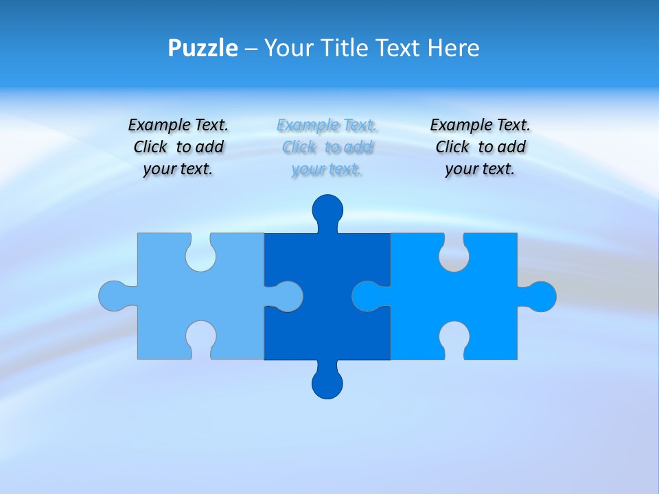 Blue Compositions Layers PowerPoint Template