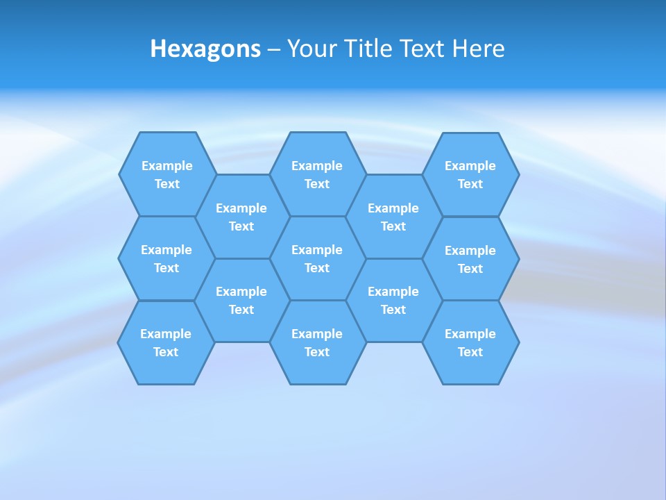 Blue Compositions Layers PowerPoint Template