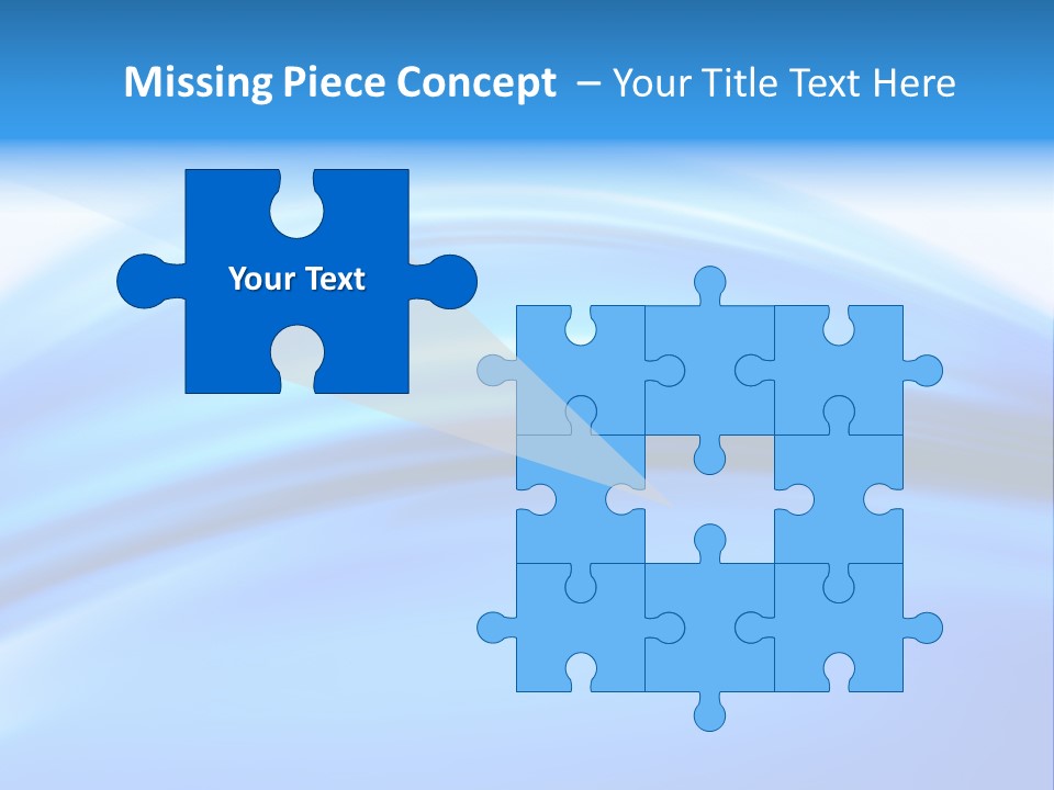 Blue Compositions Layers PowerPoint Template