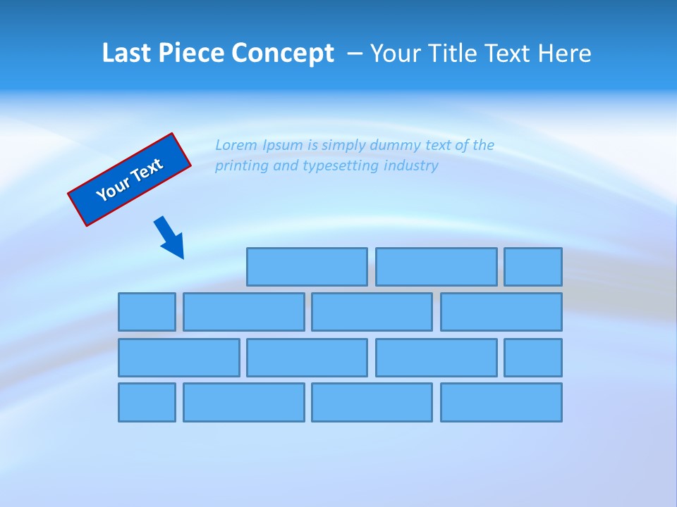 Blue Compositions Layers PowerPoint Template