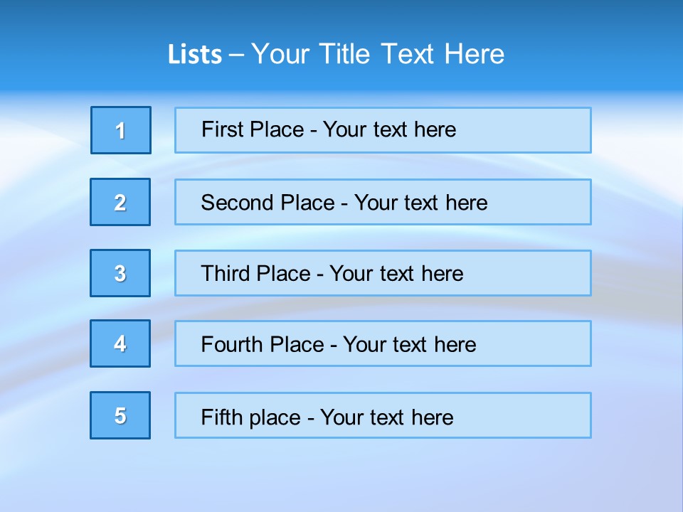 Blue Compositions Layers PowerPoint Template