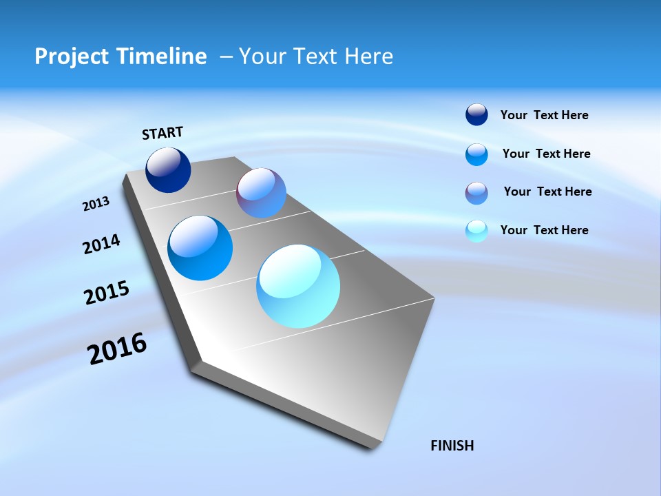 Blue Compositions Layers PowerPoint Template