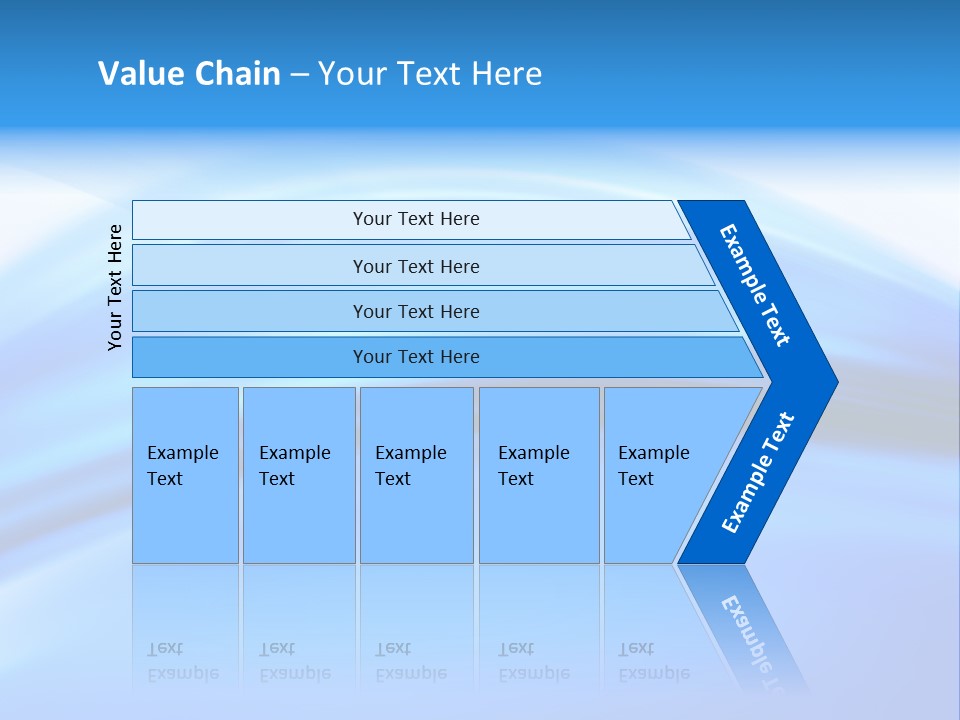 Blue Compositions Layers PowerPoint Template