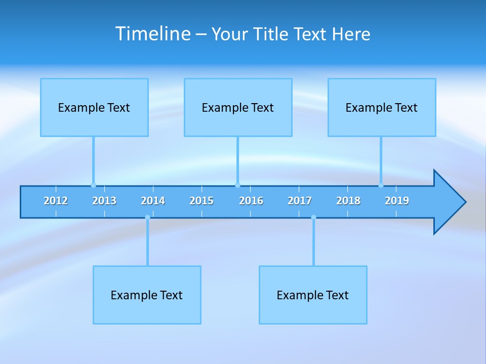 Blue Compositions Layers PowerPoint Template