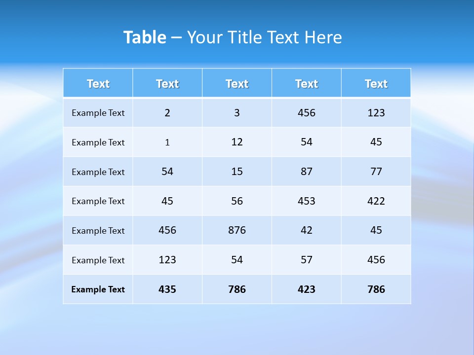 Blue Compositions Layers PowerPoint Template