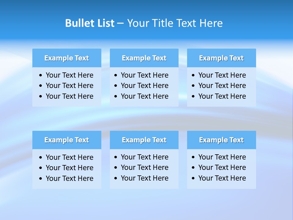 Blue Compositions Layers PowerPoint Template