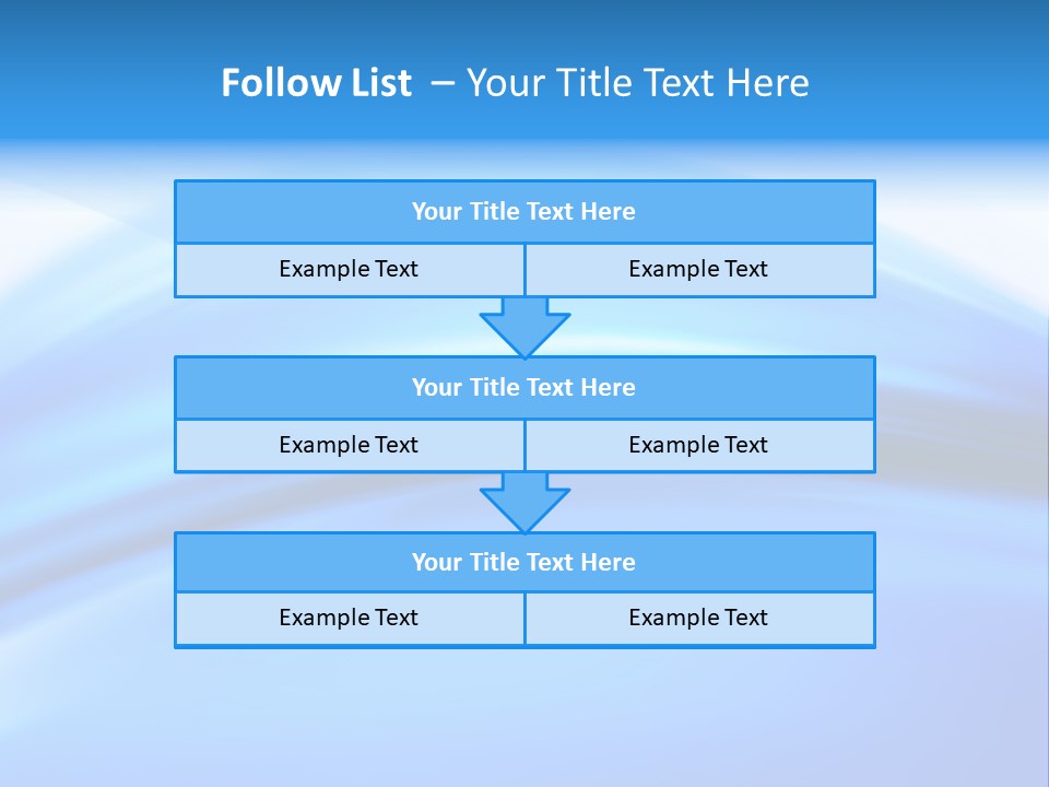 Blue Compositions Layers PowerPoint Template
