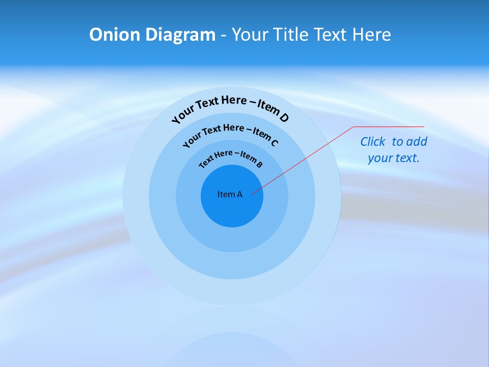Blue Compositions Layers PowerPoint Template