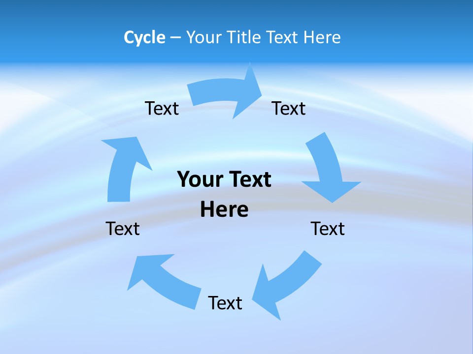 Blue Compositions Layers PowerPoint Template