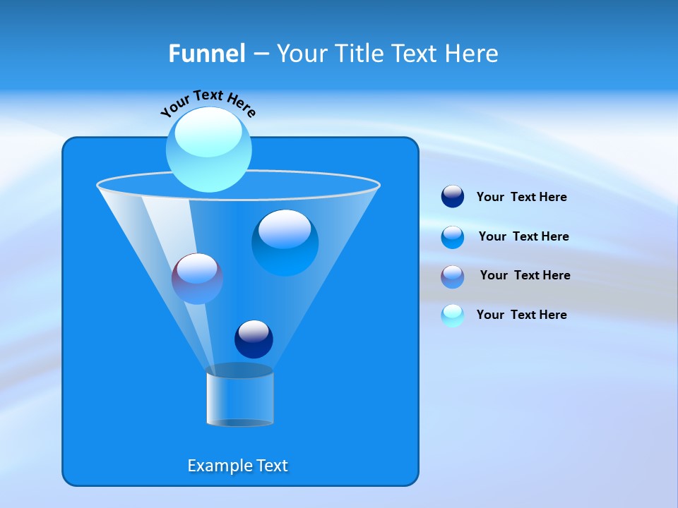 Blue Compositions Layers PowerPoint Template
