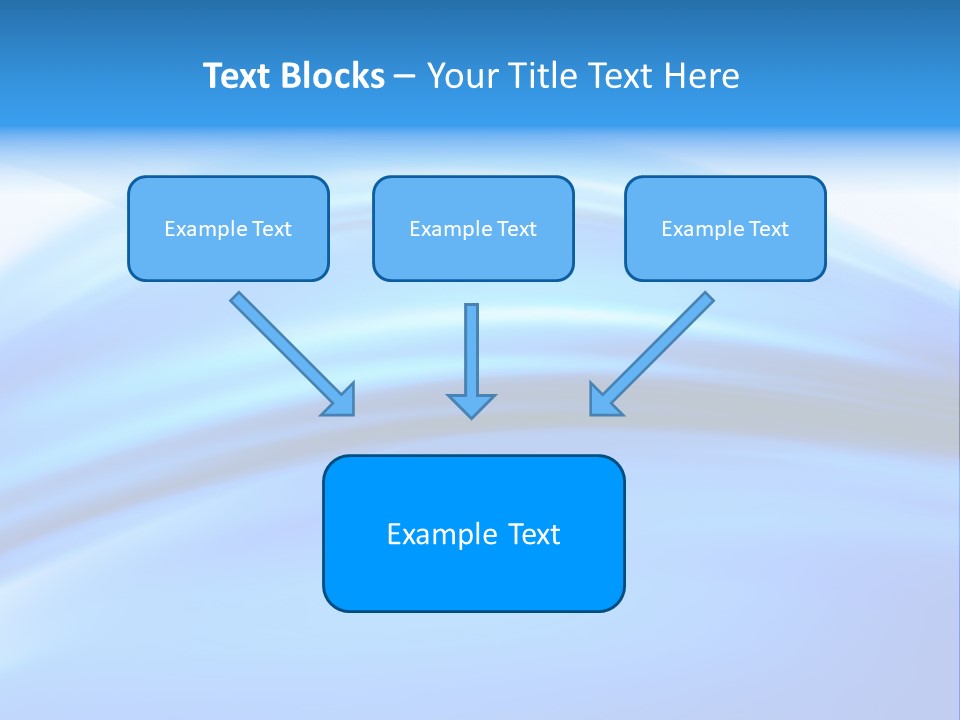 Blue Compositions Layers PowerPoint Template