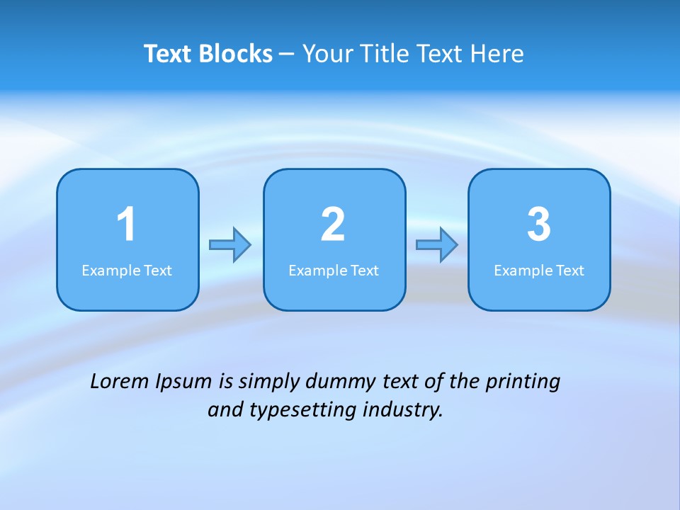 Blue Compositions Layers PowerPoint Template