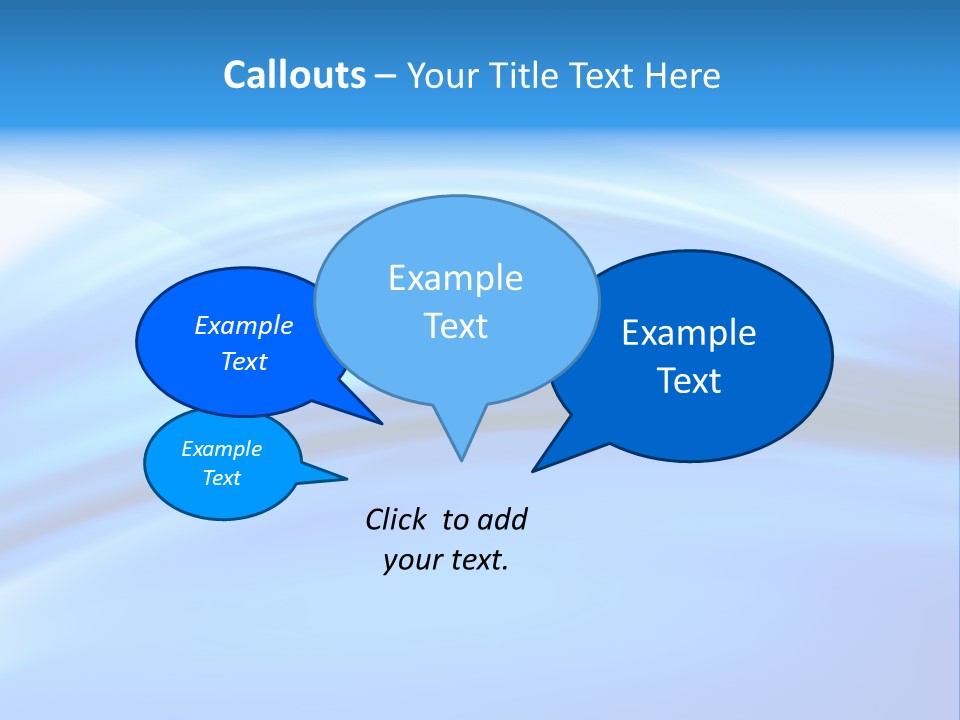 Blue Compositions Layers PowerPoint Template