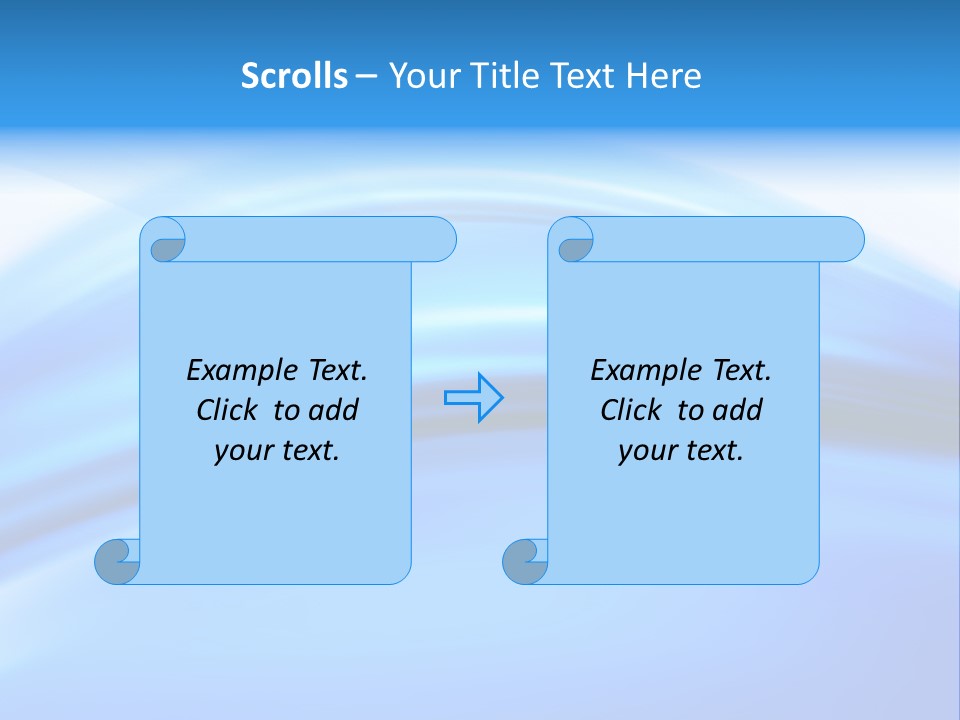Blue Compositions Layers PowerPoint Template