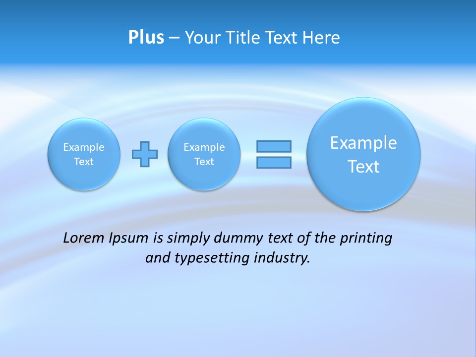 Blue Compositions Layers PowerPoint Template