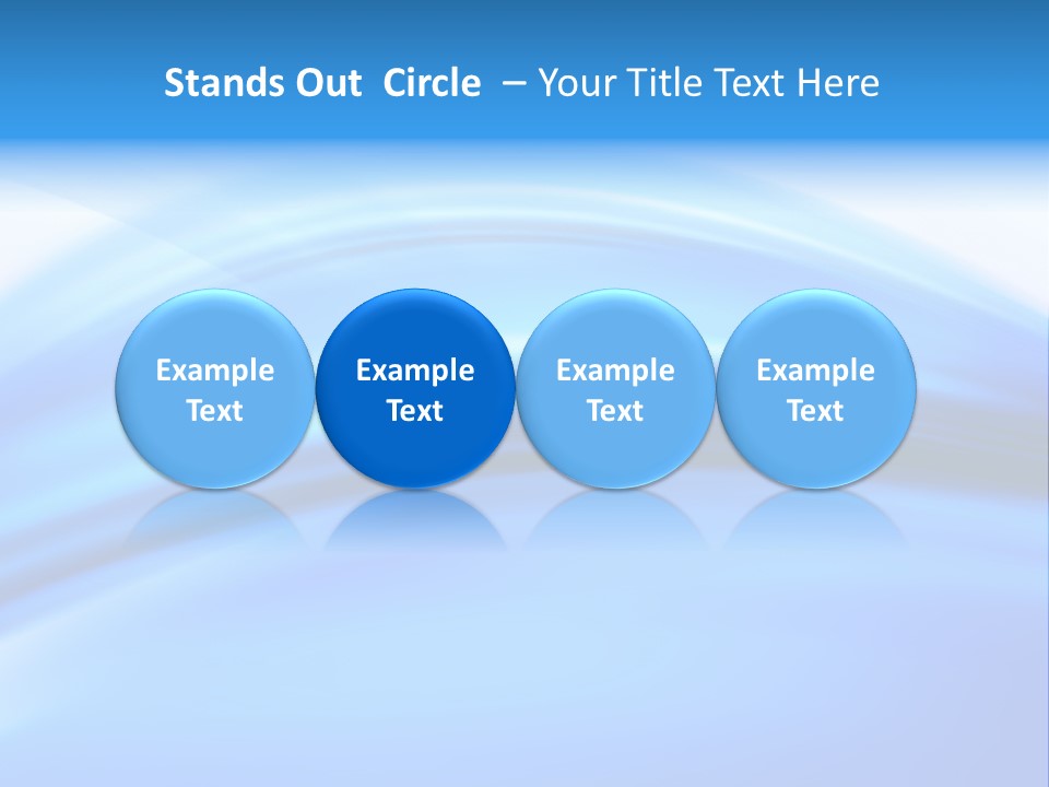 Blue Compositions Layers PowerPoint Template