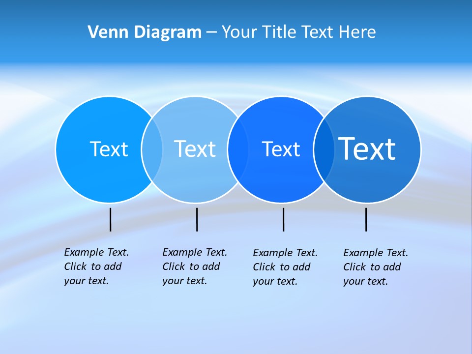 Blue Compositions Layers PowerPoint Template