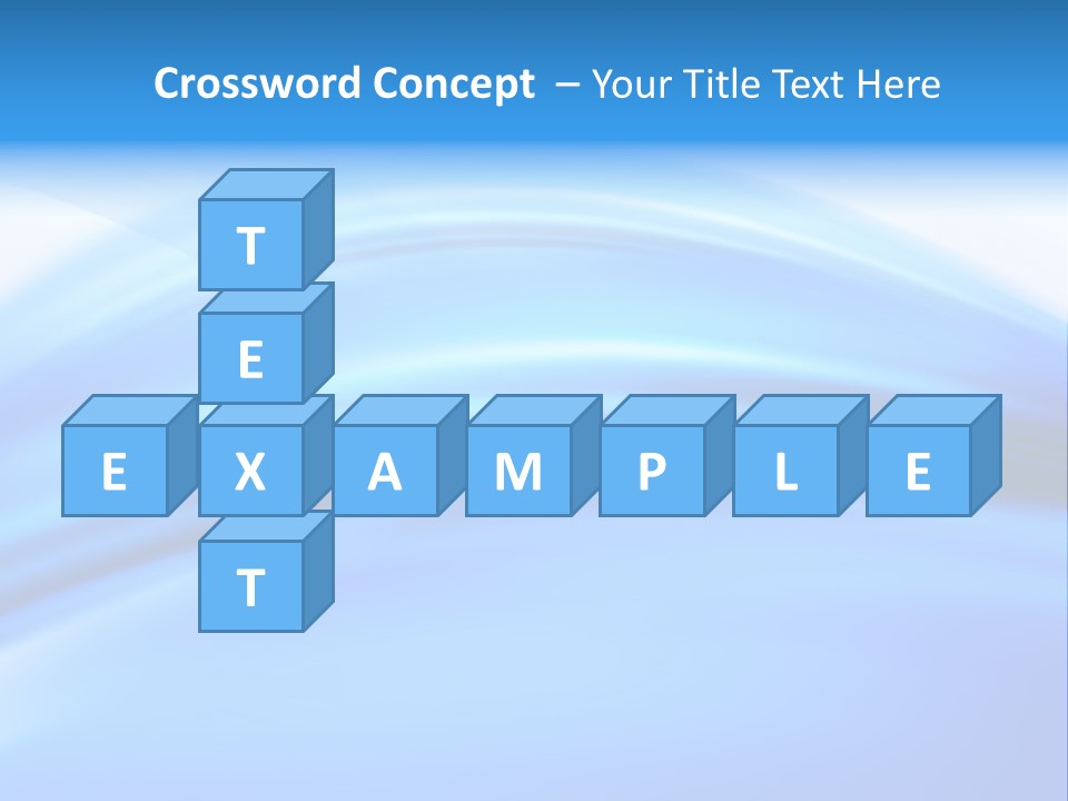 Blue Compositions Layers PowerPoint Template