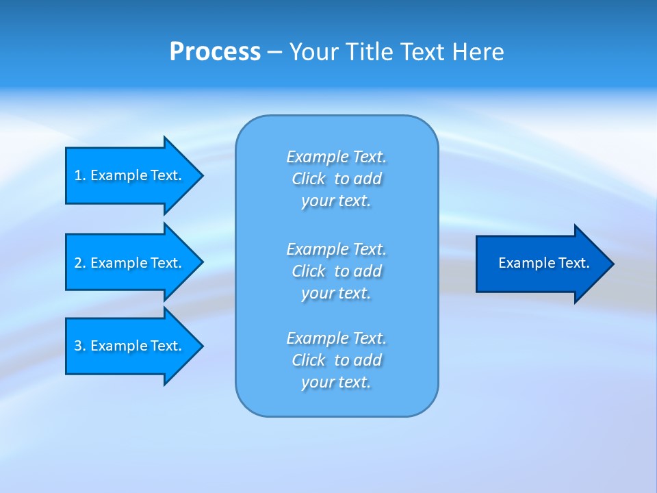Blue Compositions Layers PowerPoint Template