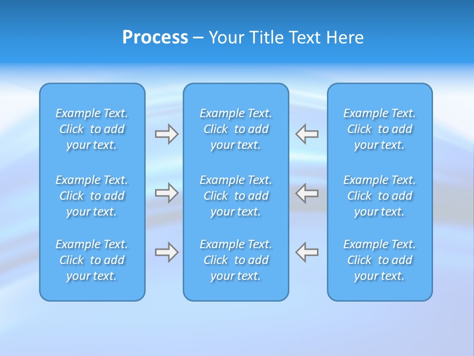 Blue Compositions Layers PowerPoint Template