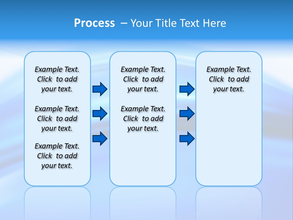 Blue Compositions Layers PowerPoint Template