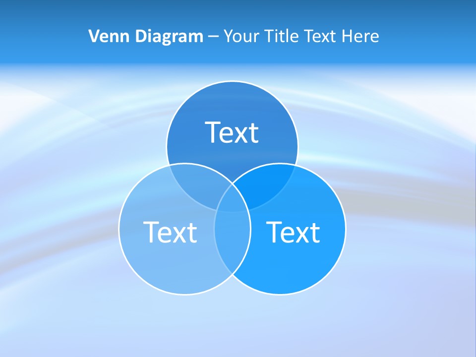 Blue Compositions Layers PowerPoint Template