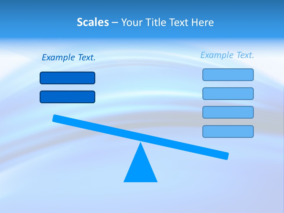Blue Compositions Layers PowerPoint Template