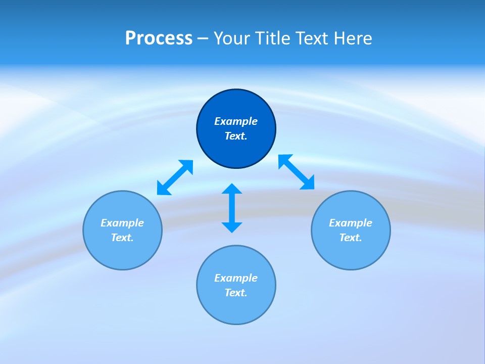 Blue Compositions Layers PowerPoint Template