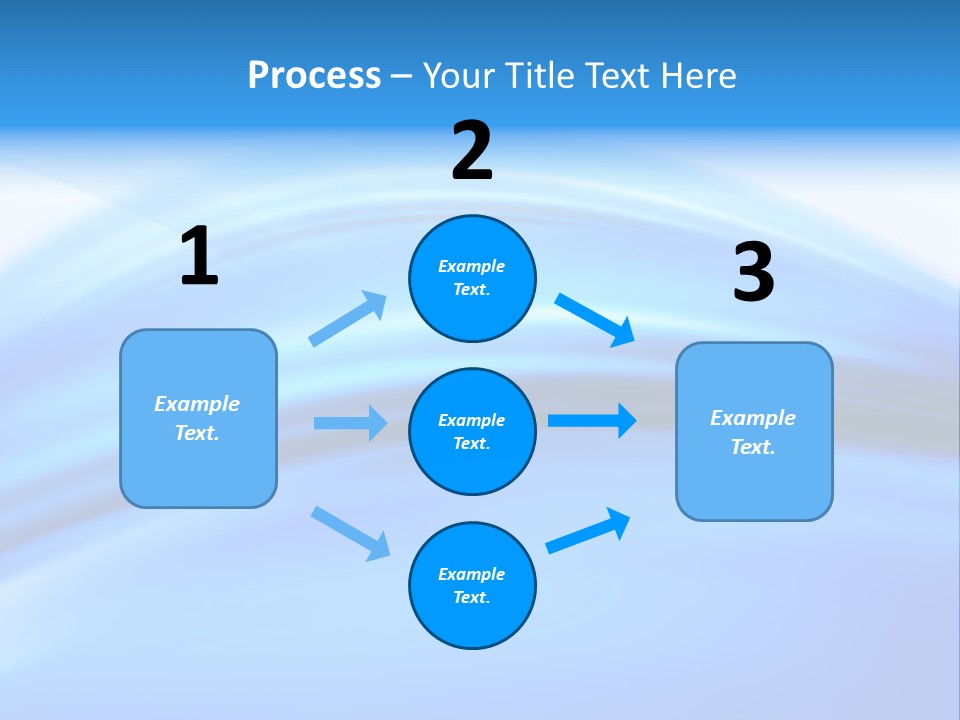 Blue Compositions Layers PowerPoint Template