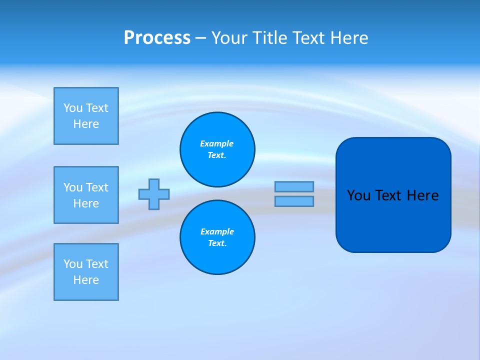 Blue Compositions Layers PowerPoint Template