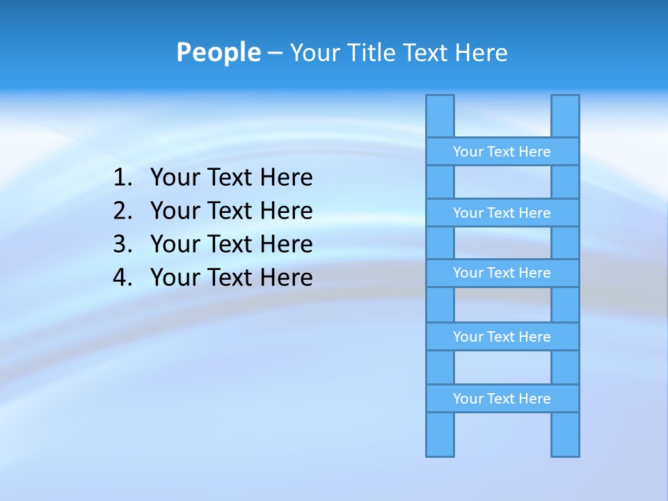 Blue Compositions Layers PowerPoint Template