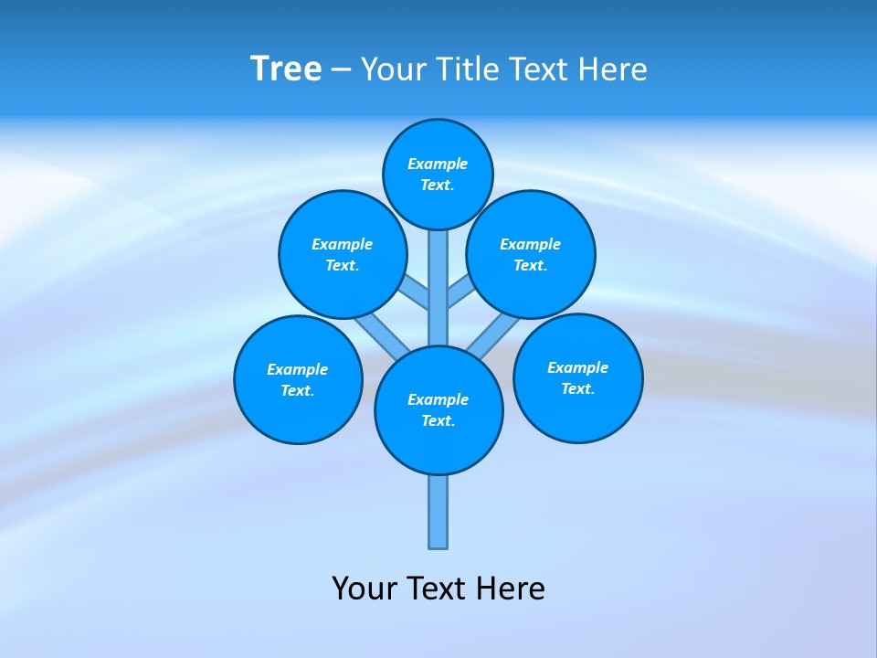 Blue Compositions Layers PowerPoint Template