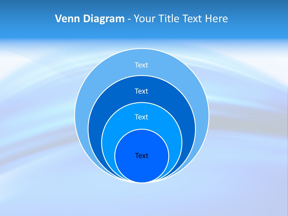 Blue Compositions Layers PowerPoint Template