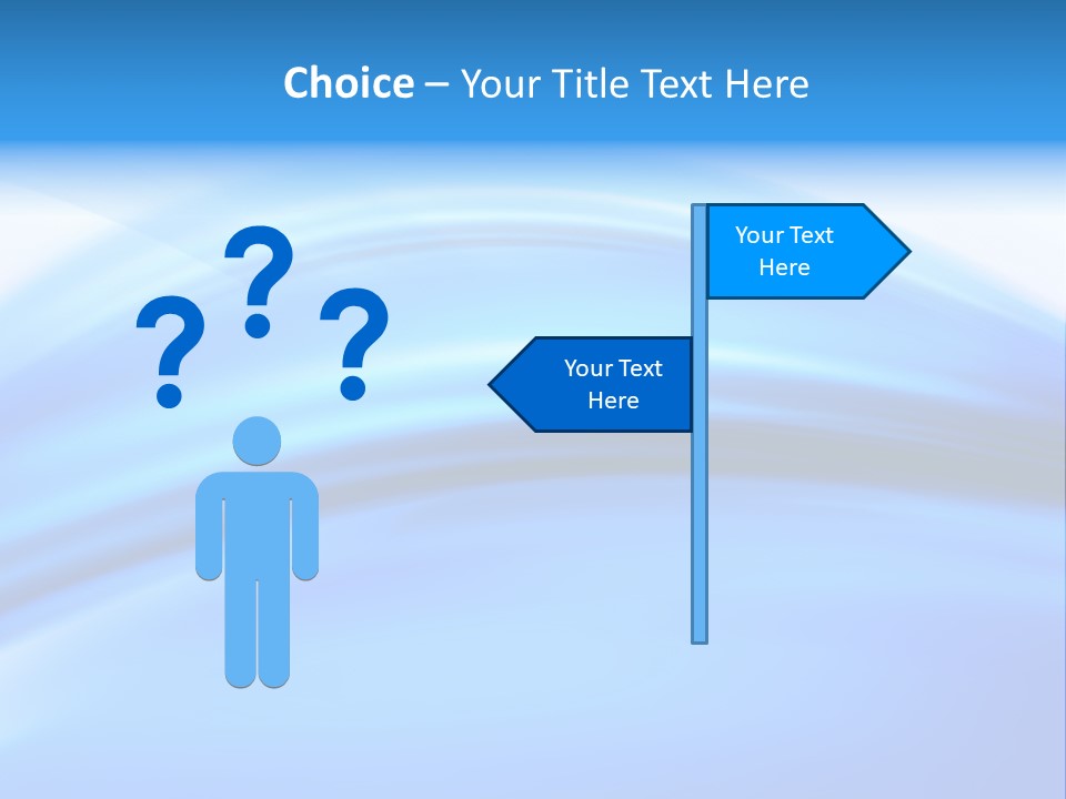 Blue Compositions Layers PowerPoint Template