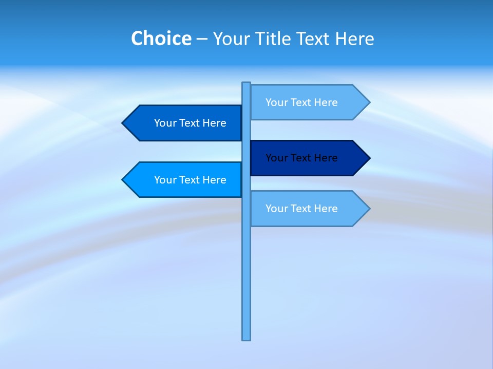 Blue Compositions Layers PowerPoint Template