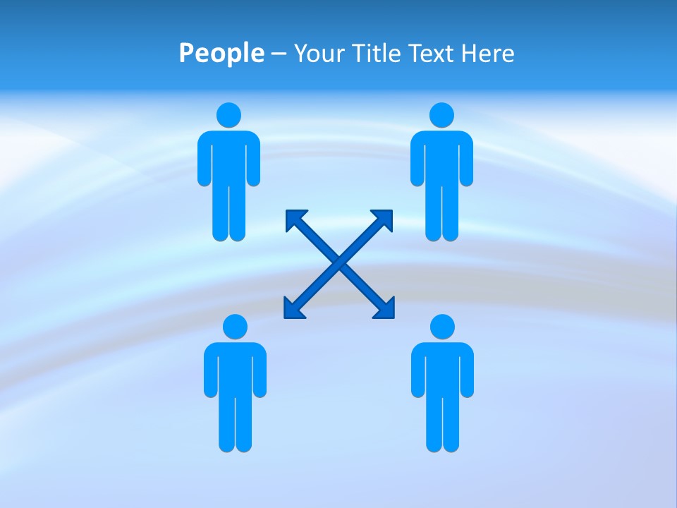 Blue Compositions Layers PowerPoint Template